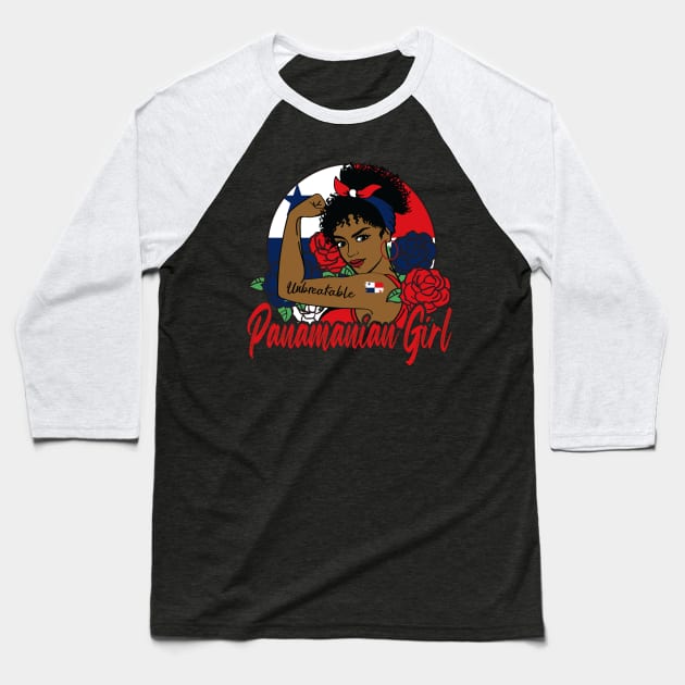 Panamanian Girl Baseball T-Shirt by JayD World